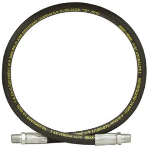 1/4" x 12" Hydraulic Hose Assembly – SAE 100R17, 3000 PSI
