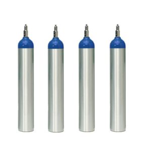 Set of 4 Nitrous Oxide E Cylinders – CGA 910 Wrench Valve – Cylinders Plus