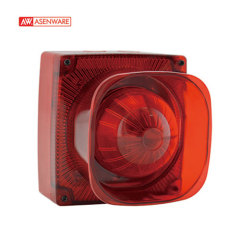 Weather Proof Conventional Fire Strobe Sounder with red strobe light – Model AW-CSS2166-4W