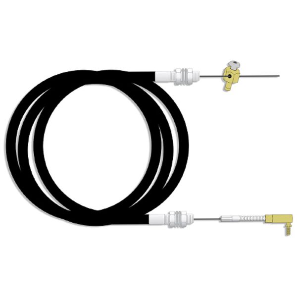 Universal Throttle Cable Kit for Carburetor – Black 24"