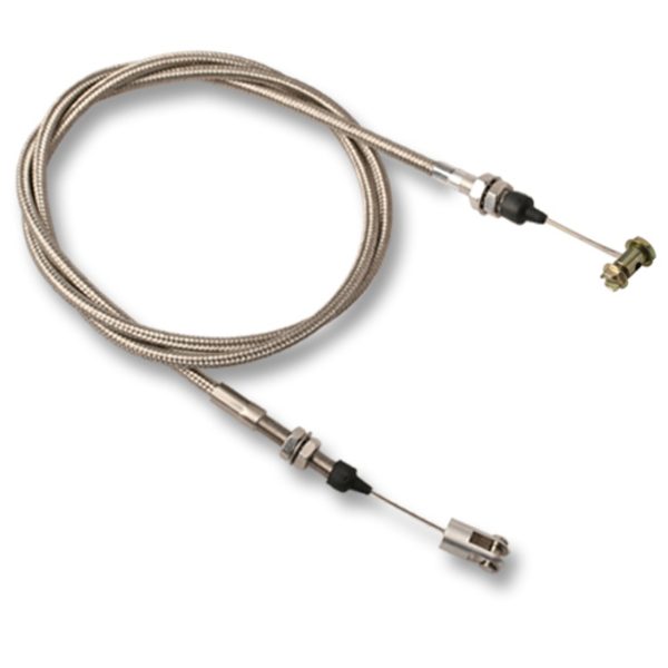 Universal 48" Throttle Cable for TPI – Stainless Braided